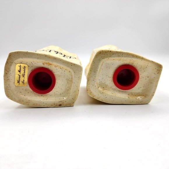 Vintage E.S. Molds Paper Bag Salt & Pepper Shakers Set 5 in Handmade 1970s - Picture 6 of 11